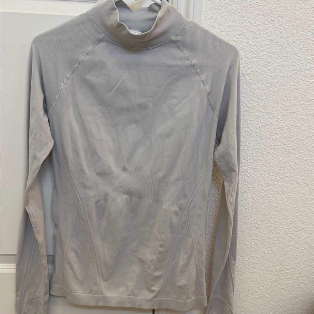 Athleta Light Gray Turtleneck Sweater